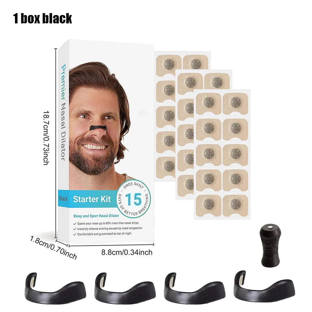 Magnetic Nose Strips Intake Breathing Anti-Snoring Nose Clip Nasal Breathing Dilators Kits Increase Sports Air Improve Sleeping