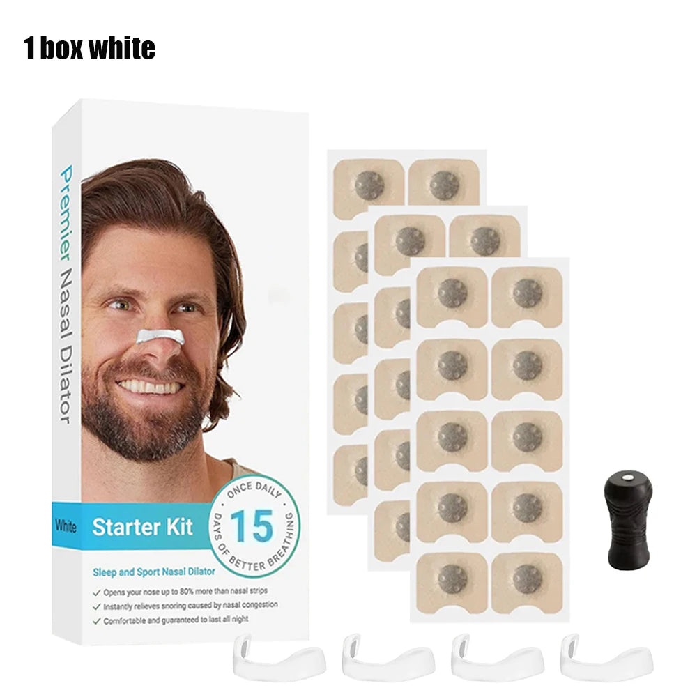 Magnetic Nose Strips Intake Breathing Anti-Snoring Nose Clip Nasal Breathing Dilators Kits Increase Sports Air Improve Sleeping