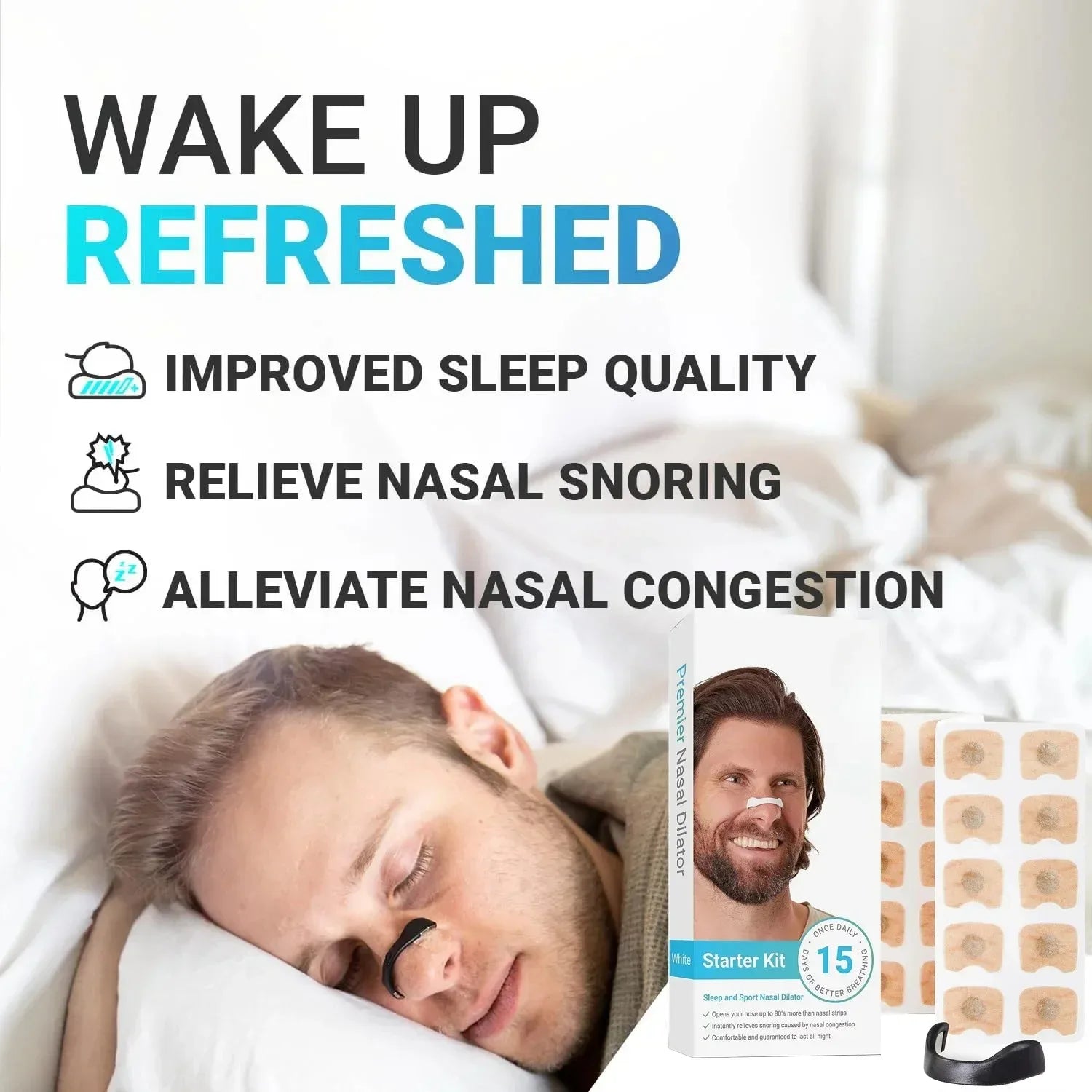 Magnetic Nose Strips Intake Breathing Anti-Snoring Nose Clip Nasal Breathing Dilators Kits Increase Sports Air Improve Sleeping