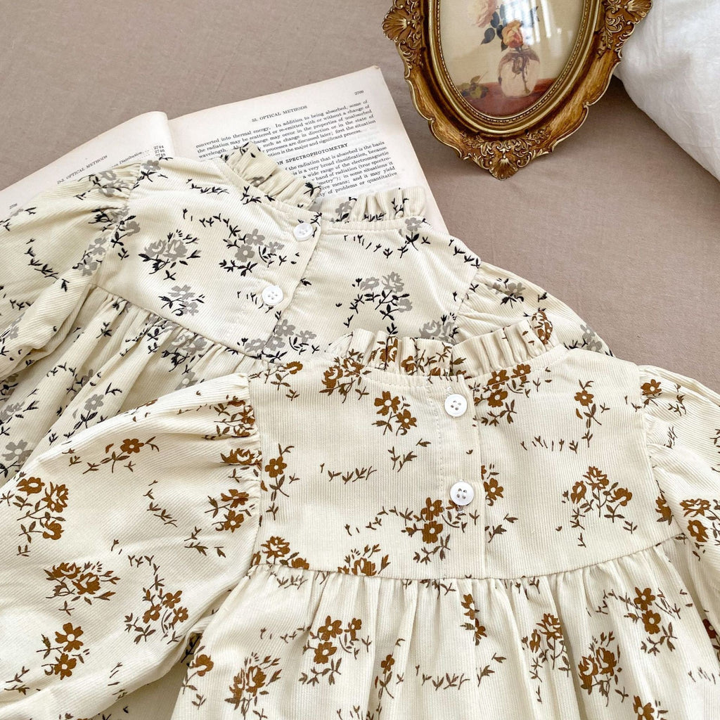 Autumn Floral Pattern Fashion Triangle Onesies-4